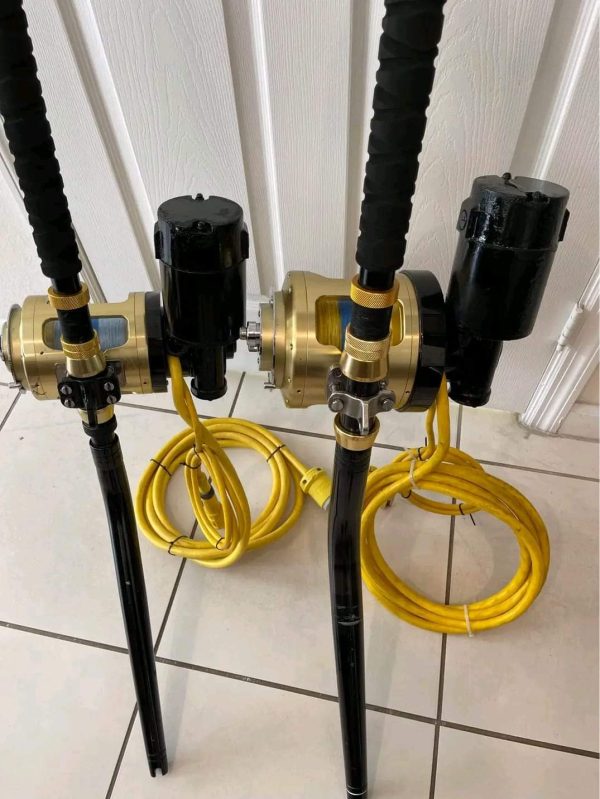 2 Shimano Tiagra with LP Electric Motors and rods - Image 3