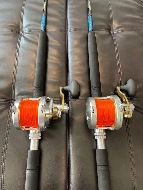 2 Shimano Talica 20II 2 speed reels with rod
