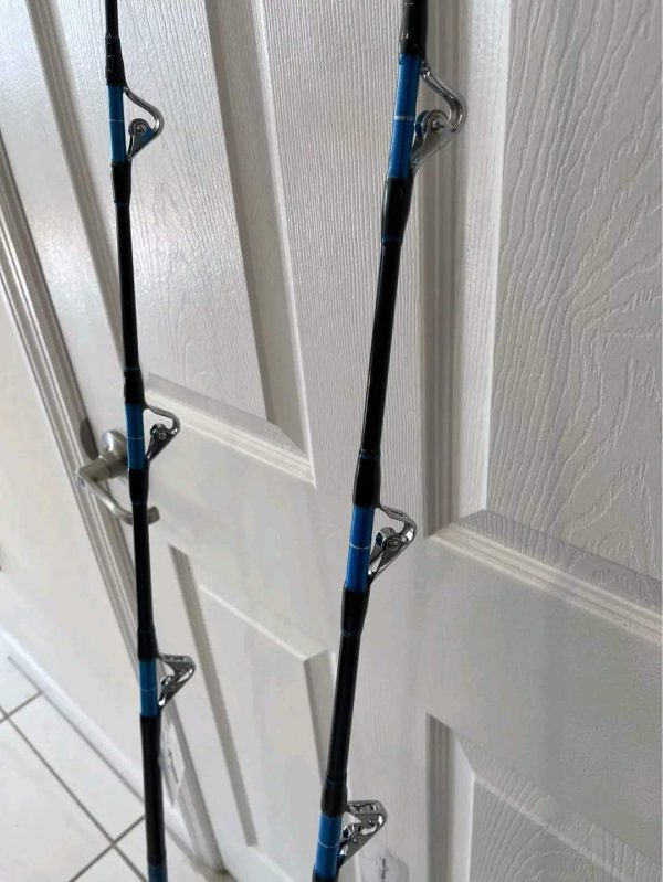 2 Shimano Talica 20II 2 speed reels with rod - Image 4