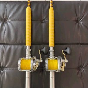 2 Shimano Talica 25II 2 speed reels with custom rods
