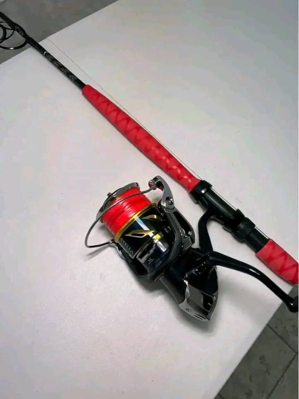 Shimano Stella 20K on custom jigging rod - Image 2