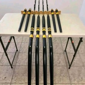 4 80lb Penn rods with rollers top to bottom