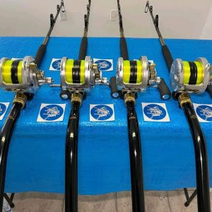 Shimano Talica 50II 2 speed reels with rods