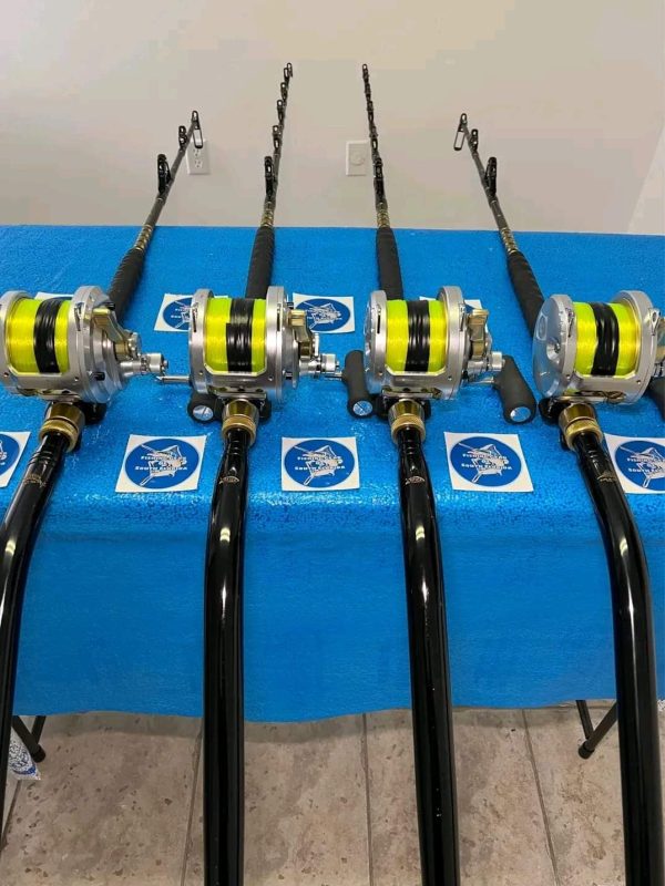 Shimano Talica 50II 2 speed reels with rods