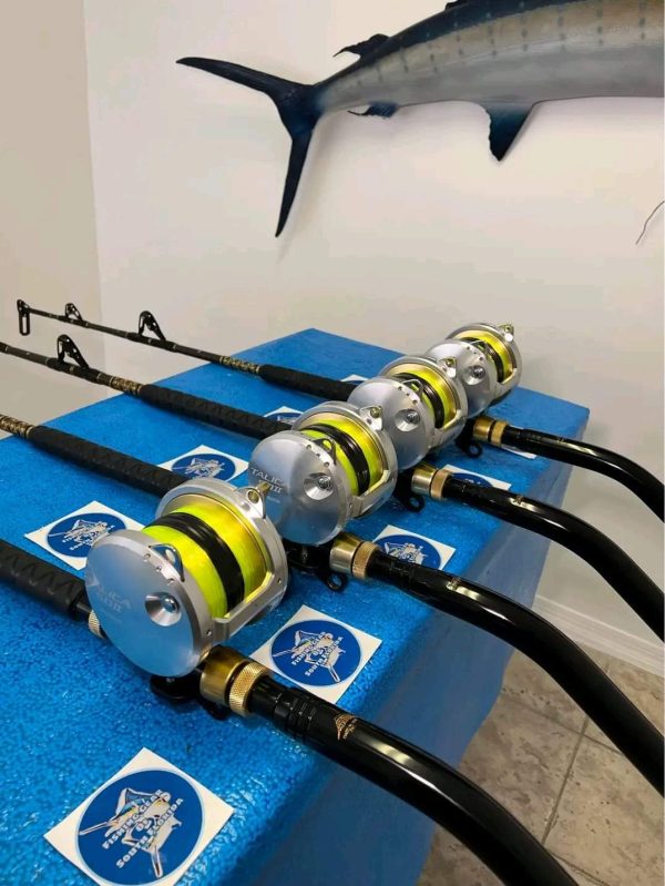 Shimano Talica 50II 2 speed reels with rods - Image 2
