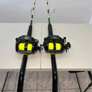 2 Tanacom 1000 electric reels with rod